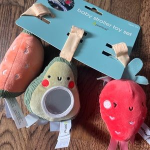 Pearhead stroller toy set fruit